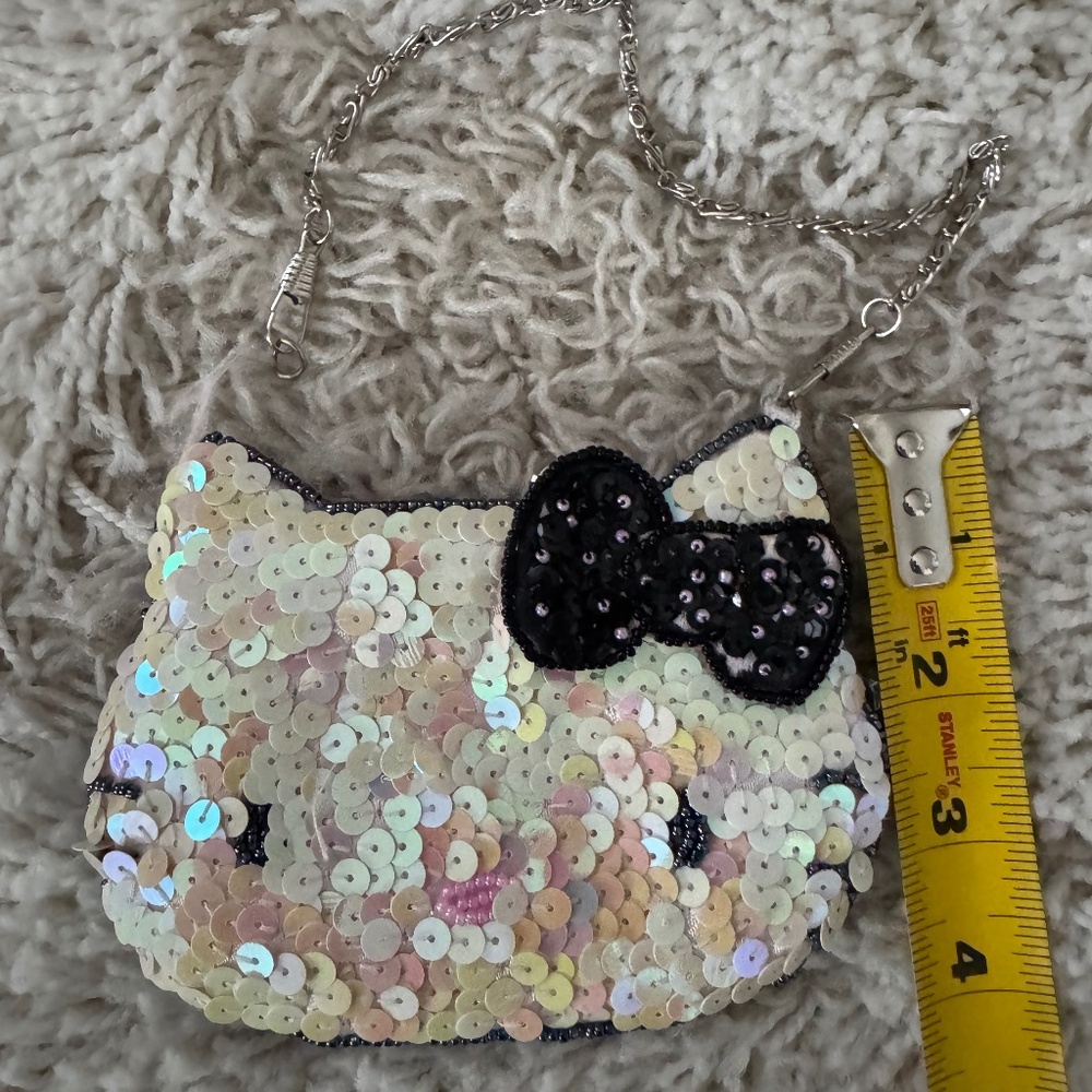 rare Sequined Hello Kitty coin purse - Picture 2 of 5